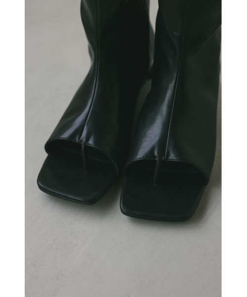 STYLEMIXER(スタイルミキサー)の「トングロングブーツ(ブーツ・レディース・ベージュ/ブラック・SMALL/MEDIUM/LARGE/LL)」の11枚目の写真