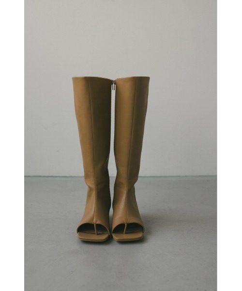 STYLEMIXER(スタイルミキサー)の「トングロングブーツ(ブーツ・レディース・ベージュ/ブラック・SMALL/MEDIUM/LARGE/LL)」の18枚目の写真