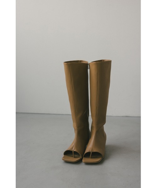 STYLEMIXER(スタイルミキサー)の「トングロングブーツ(ブーツ・レディース・ベージュ/ブラック・SMALL/MEDIUM/LARGE/LL)」の19枚目の写真