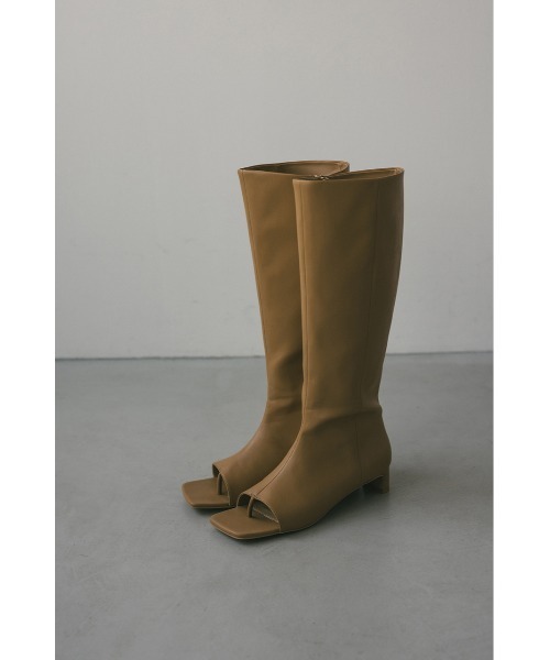 STYLEMIXER(スタイルミキサー)の「トングロングブーツ(ブーツ・レディース・ベージュ/ブラック・SMALL/MEDIUM/LARGE/LL)」の20枚目の写真