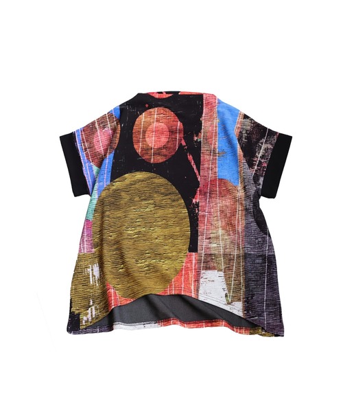 antiqua(アンティカ)の「モダンアートトップス(Tシャツ/カットソー・レディース・ブラック系その他/ブルー系その他・ONESIZE)」の13枚目の写真