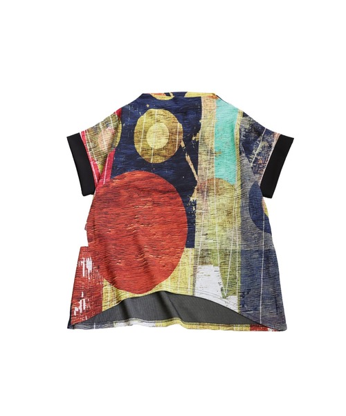 antiqua(アンティカ)の「モダンアートトップス(Tシャツ/カットソー・レディース・ブラック系その他/ブルー系その他・ONESIZE)」の14枚目の写真