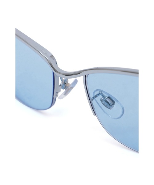 TORNADO MART（トルネードマート）の「TORNADO MART∴メタルハーフリムサングラス（サングラス・メンズ・グレー系その他/ブルー系1・F）」の11枚目の写真