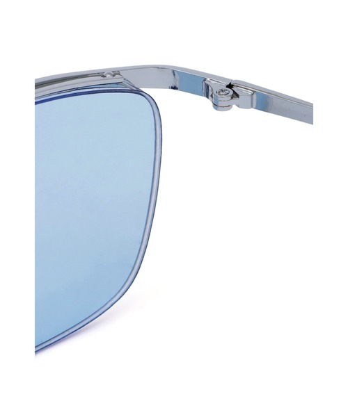 TORNADO MART（トルネードマート）の「TORNADO MART∴メタルハーフリムサングラス（サングラス・メンズ・グレー系その他/ブルー系1・F）」の4枚目の写真