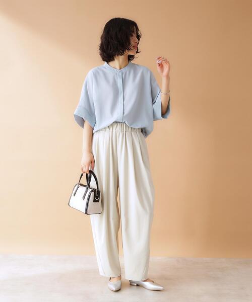 THE SHOP TK (ザ ショップ ティーケー )の「バレルパンツ【洗える】(その他パンツ・レディース・ナチュラル/スミクロ・12/13)」の6枚目の写真