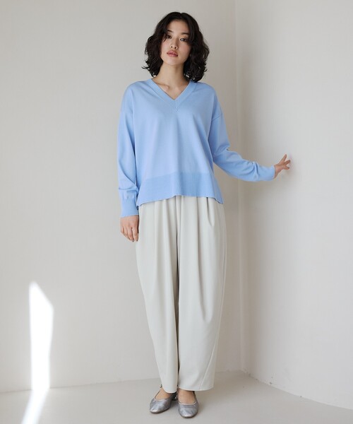 THE SHOP TK (ザ ショップ ティーケー )の「バレルパンツ【洗える】(その他パンツ・レディース・ナチュラル/スミクロ・12/13)」の8枚目の写真