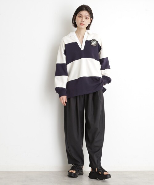 THE SHOP TK (ザ ショップ ティーケー )の「バレルパンツ【洗える】(その他パンツ・レディース・ナチュラル/スミクロ・12/13)」の10枚目の写真