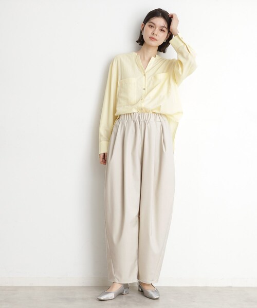 THE SHOP TK (ザ ショップ ティーケー )の「バレルパンツ【洗える】(その他パンツ・レディース・ナチュラル/スミクロ・12/13)」の16枚目の写真
