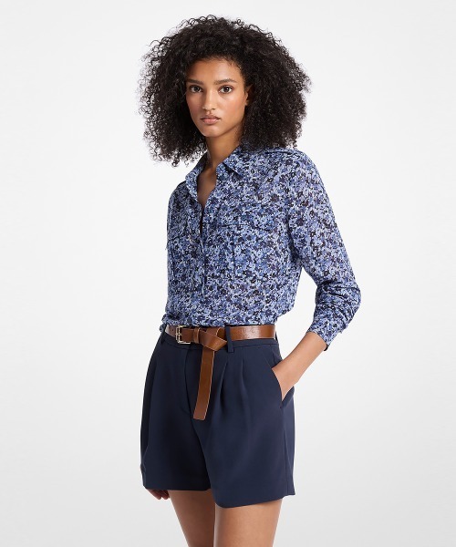 MICHAEL KORS(マイケルコース)の「ボタンダウン ブラウス(シャツ/ブラウス・レディース・ブルー系・M/S/XS)」の1枚目の写真