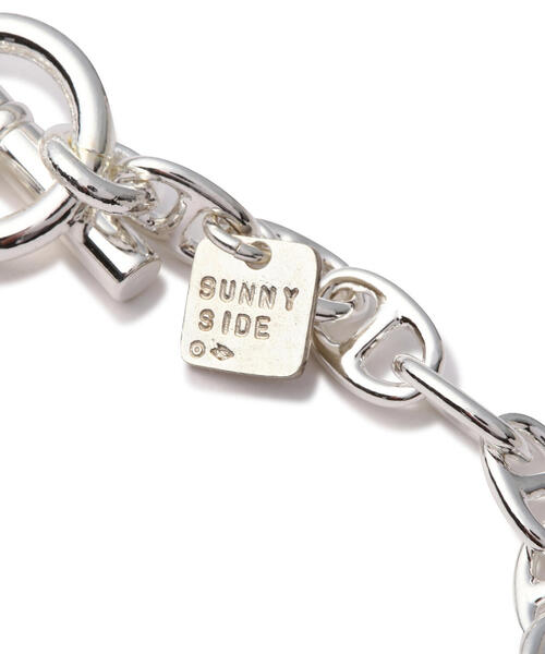 on the sunny side of the street（オンザサニーサイドオブザストリート）の「on the sunny side of the street(オン ザ サニーサイド オブ ザ ストリート) Small Anchor Chain Bracelet（ブレスレット・メンズ・シルバー/ホワイト・XL/M/L）」の6枚目の写真