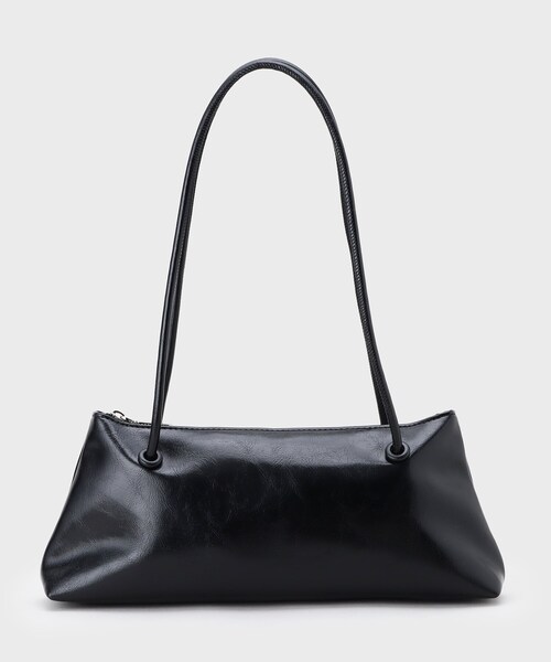 OPAQUE.CLIP(オペークドットクリップ)の「オイル調合皮ワイドデザインバッグ(ショルダーバッグ・レディース・ブラック/シルバー・00)」の5枚目の写真
