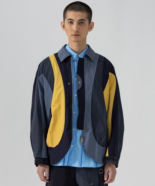 D.Nart.Ampta（ディーナ―トアンプタ）の「D.Nart.Ampta(ディー・ナート・アンプタ)Round Cut Jacket ラウンドカットジャケット（ミリタリージャケット・メンズ・カーキ/ブルー/ブラック・M/S）」の3枚目の写真