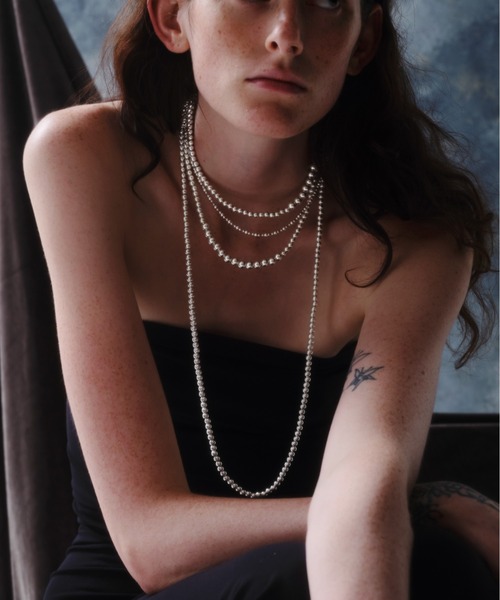 quip queint（クイップクエイント）の「【quip queint】bowling tribe necklace/ボウリング トライブ ネックレス（ネックレス・レディース・シルバー・FREE）」の4枚目の写真