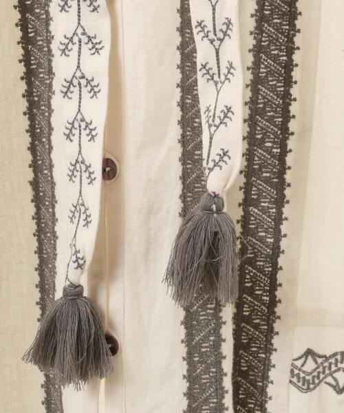 LOGEMENT DE CLAIRE(ロジュモンドクレール)の「【LOURMARIN】コットンリネン刺しゅうワンピース(ワンピース・レディース・ブラック/オフホワイト・FREE)」の14枚目の写真