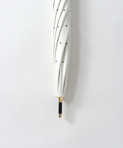 Three Four Time（ｽﾘｰﾌｫｰﾀｲﾑ）の「【Wpc.】DOT FLOWER PINT晴雨兼用長傘　　　＠（長傘・レディース・ブラック/オフホワイト・FREE）」の11枚目の写真