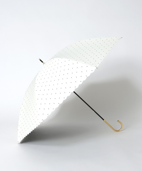 Three Four Time（ｽﾘｰﾌｫｰﾀｲﾑ）の「【Wpc.】DOT FLOWER PINT晴雨兼用長傘　　　＠（長傘・レディース・ブラック/オフホワイト・FREE）」の15枚目の写真