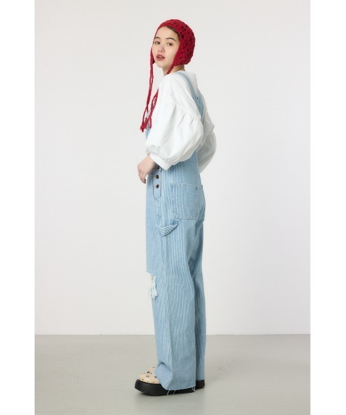 RODEO CROWNS WIDE BOWL（ロデオクラウンズワイドボウル）の「クラッシュオーバーオール（つなぎ/オールインワン・レディース・ライトブルー/ブルー系その他・SMALL/MEDIUM）」の16枚目の写真