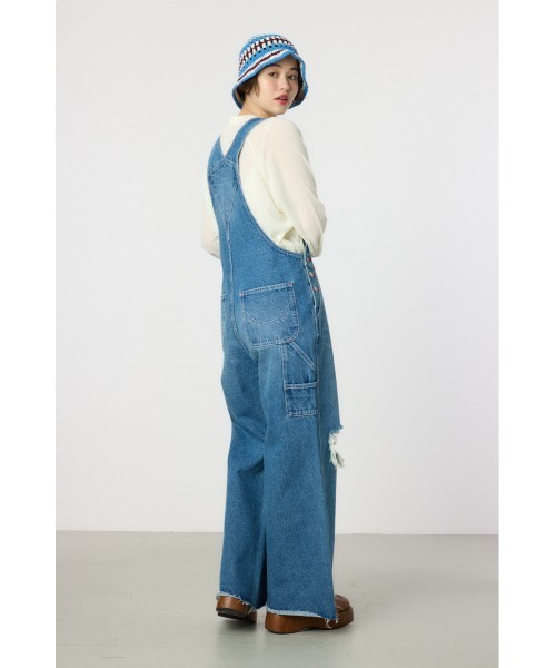 RODEO CROWNS WIDE BOWL（ロデオクラウンズワイドボウル）の「クラッシュオーバーオール（つなぎ/オールインワン・レディース・ライトブルー/ブルー系その他・SMALL/MEDIUM）」の22枚目の写真