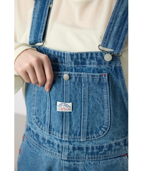 RODEO CROWNS WIDE BOWL（ロデオクラウンズワイドボウル）の「クラッシュオーバーオール（つなぎ/オールインワン・レディース・ライトブルー/ブルー系その他・SMALL/MEDIUM）」の7枚目の写真