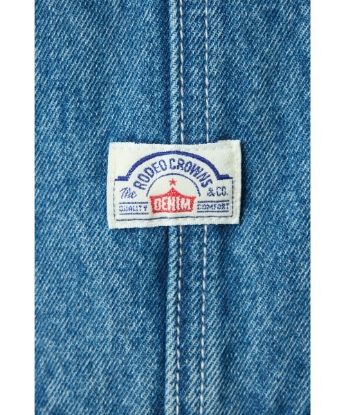 RODEO CROWNS WIDE BOWL（ロデオクラウンズワイドボウル）の「クラッシュオーバーオール（つなぎ/オールインワン・レディース・ライトブルー/ブルー系その他・SMALL/MEDIUM）」の8枚目の写真