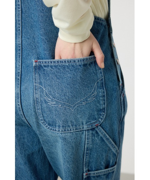 RODEO CROWNS WIDE BOWL（ロデオクラウンズワイドボウル）の「クラッシュオーバーオール（つなぎ/オールインワン・レディース・ライトブルー/ブルー系その他・SMALL/MEDIUM）」の11枚目の写真