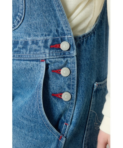 RODEO CROWNS WIDE BOWL（ロデオクラウンズワイドボウル）の「クラッシュオーバーオール（つなぎ/オールインワン・レディース・ライトブルー/ブルー系その他・SMALL/MEDIUM）」の12枚目の写真