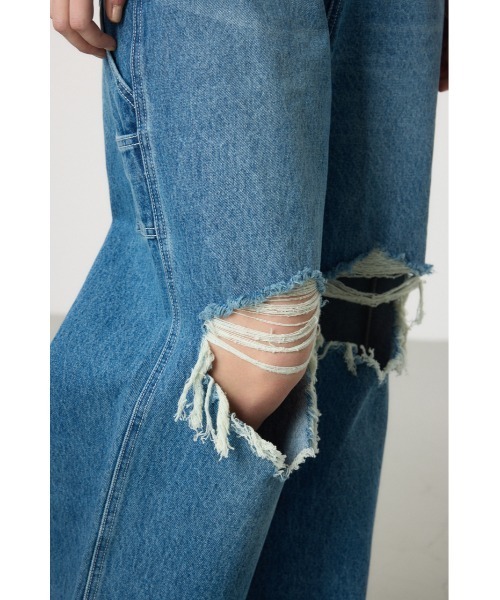 RODEO CROWNS WIDE BOWL（ロデオクラウンズワイドボウル）の「クラッシュオーバーオール（つなぎ/オールインワン・レディース・ライトブルー/ブルー系その他・SMALL/MEDIUM）」の14枚目の写真