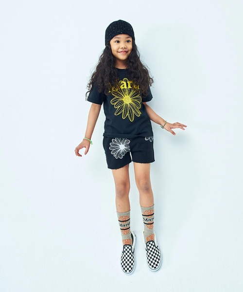KIDS TSHIRT FLOWERMARDI（Tシャツ/カットソー）｜Mardi Mercredi