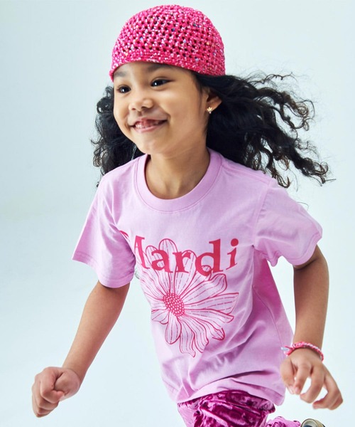 tシャツ KIDS TSHIRT FLOWERMARDI レディース KIDS TSHIRT FLOWERMARDI（Tシャツ/カットソー）｜Mardi