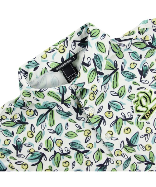 ZOY（ゾーイ）の「MENS アップルリーフプリント（シャツ/ブラウス・メンズ・グリーン系その他/チェリーピンク・X-LARGE/SMALL/LARGE/MEDIUM）」の4枚目の写真