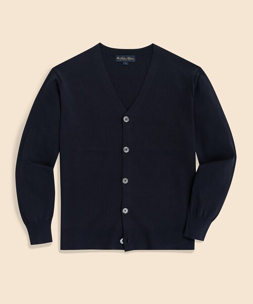 BROOKS BROTHERS(ブルックスブラザーズ)の「◆オンラインストア限定◆ギマコットン Vネックカーディガン(カーディガン/ボレロ・メンズ・ネイビー/ブラウン/グレー・LARGE/MEDIUM/SMALL/X-LARGE)」の3枚目の写真