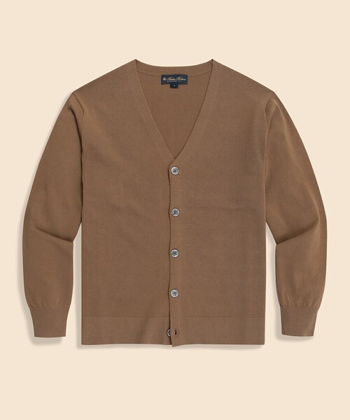 BROOKS BROTHERS(ブルックスブラザーズ)の「◆オンラインストア限定◆ギマコットン Vネックカーディガン(カーディガン/ボレロ・メンズ・ネイビー/ブラウン/グレー・LARGE/MEDIUM/SMALL/X-LARGE)」の2枚目の写真