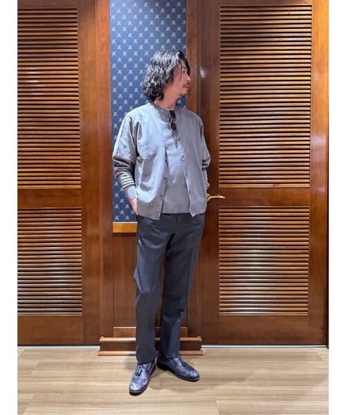 BROOKS BROTHERS(ブルックスブラザーズ)の「◆オンラインストア限定◆ギマコットン Vネックカーディガン(カーディガン/ボレロ・メンズ・ネイビー/ブラウン/グレー・LARGE/MEDIUM/SMALL/X-LARGE)」の8枚目の写真