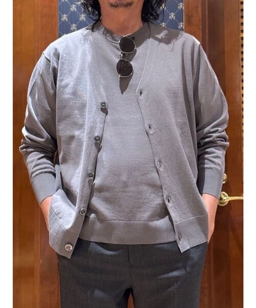 BROOKS BROTHERS(ブルックスブラザーズ)の「◆オンラインストア限定◆ギマコットン Vネックカーディガン(カーディガン/ボレロ・メンズ・ネイビー/ブラウン/グレー・LARGE/MEDIUM/SMALL/X-LARGE)」の11枚目の写真