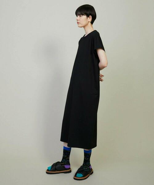 FRAPBOIS（フラボア）の「シアーボーダー ワンピース（ワンピース・レディース・ブラック/ベージュ・1）」の17枚目の写真