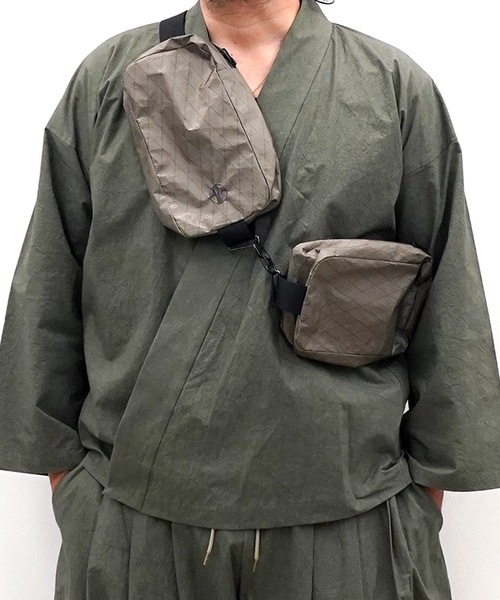 和ROBE（ワローブ）の「2026春　和ROBE　/　X-PAC EDO BAG（ショルダーバッグ・メンズ・ホワイト/ブラック・FREE）」の10枚目の写真