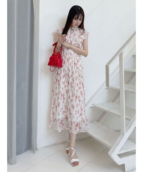 MERCURYDUO（マーキュリーデュオ）の「チェーンドローストリング フェイクレザー 巾着バッグ（ハンドバッグ・レディース・オフホワイト/レッド・FREE）」の20枚目の写真