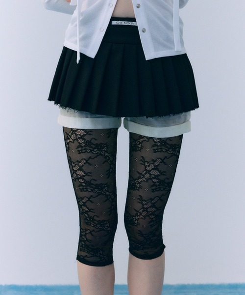 JOSE MOON(ジョゼムーン)の「LACE REGGINGS/レースレギンス(レギンス/スパッツ・レディース・ブラック・FREE)」の1枚目の写真