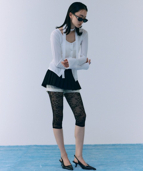 JOSE MOON(ジョゼムーン)の「LACE REGGINGS/レースレギンス(レギンス/スパッツ・レディース・ブラック・FREE)」の7枚目の写真