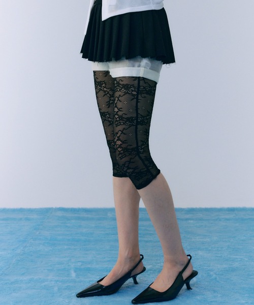 JOSE MOON(ジョゼムーン)の「LACE REGGINGS/レースレギンス(レギンス/スパッツ・レディース・ブラック・FREE)」の5枚目の写真