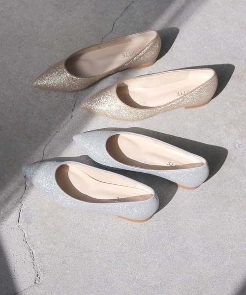 SITTE(シッテ)の「【SITTE】ポインテッドフラットシューズ(パンプス・レディース・ゴールド/シルバー・23.0cm/23.5cm/24.0cm/24.5cm/22.5cm)」の9枚目の写真