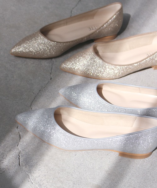 SITTE(シッテ)の「【SITTE】ポインテッドフラットシューズ(パンプス・レディース・ゴールド/シルバー・23.0cm/23.5cm/24.0cm/24.5cm/22.5cm)」の10枚目の写真