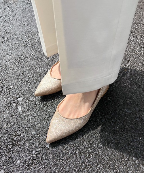 SITTE(シッテ)の「【SITTE】ポインテッドフラットシューズ(パンプス・レディース・ゴールド/シルバー・23.0cm/23.5cm/24.0cm/24.5cm/22.5cm)」の8枚目の写真