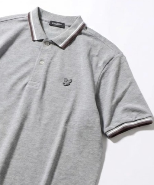 LYLE&SCOTT(ライルアンドスコット)の「2026SS Lyle&Scott/ライル&スコット リブライン ワンポイントロゴ刺繍 無地 ポロシャツ レディース メンズ(ポロシャツ・メンズ・マスタード/カーキ/ピンク系その他/ネイビー/オフホワイト/ブラック/ホワイト系その他/ピンク系その他2/グリーン系その他/ブルー系その他/グレー系その他/ブラック系その他・LL/L/M)」の5枚目の写真