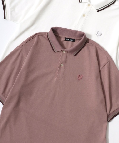 LYLE&SCOTT（ライルアンドスコット）の「Lyle＆Scott/ライル＆スコット リブライン ワンポイントロゴ刺繍 無地 ポロシャツ レディース メンズ（ポロシャツ・メンズ・マスタード/カーキ/ピンク系その他/ネイビー/オフホワイト/ブラック・LL/L/M）」の6枚目の写真