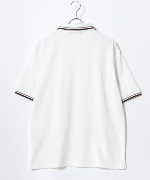 LYLE&SCOTT（ライルアンドスコット）の「Lyle＆Scott/ライル＆スコット リブライン ワンポイントロゴ刺繍 無地 ポロシャツ レディース メンズ（ポロシャツ・メンズ・マスタード/カーキ/ピンク系その他/ネイビー/オフホワイト/ブラック・LL/L/M）」の8枚目の写真