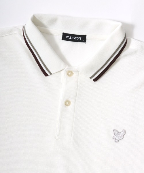 LYLE&SCOTT（ライルアンドスコット）の「Lyle＆Scott/ライル＆スコット リブライン ワンポイントロゴ刺繍 無地 ポロシャツ レディース メンズ（ポロシャツ・メンズ・マスタード/カーキ/ピンク系その他/ネイビー/オフホワイト/ブラック・LL/L/M）」の19枚目の写真