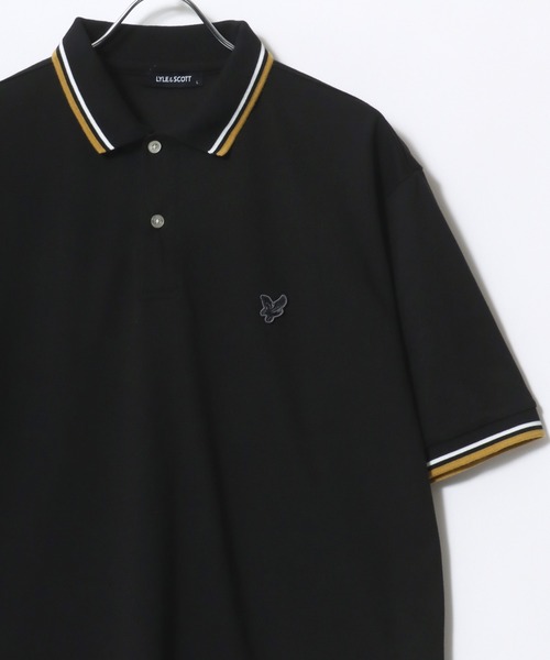 ☆美品☆LYLE & SCOTT ライルアンドスコット　半袖ポロ　ブラック L LYLE&SCOTT ポロシャツ 「LYLE＆SCOTT/ライルアンドスコット