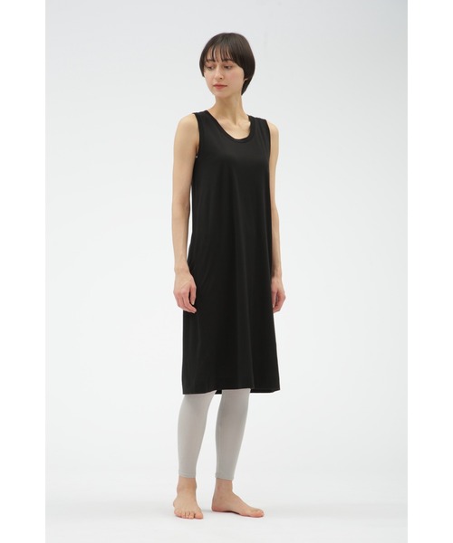 MARGARET HOWELL（マーガレットハウエル）の「COTTON ROOM LEGGINGS（レギンス/スパッツ・レディース・ブラック/ライトグレー・FREE）」の5枚目の写真