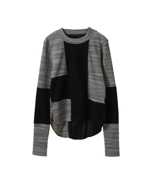 CONVERSE TOKYO（コンバーストウキョウ）の「【HL】PATCHWORK RIB TOPS（Tシャツ/カットソー・レディース・ブラック/ブルー/ブラック系その他/ピンク/ホワイト・FREE）」の17枚目の写真